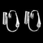 Earrings - Dangle Clip Converters - Silver color