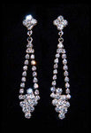Rhinestone Earrings #10007E - 2" Dangle Earrings - Dangle Rhinestone Jewelry Corporation
