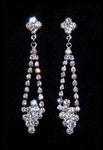 Rhinestone Earrings #10007E - 2" Dangle