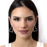 Earrings - Hoop #15069 - Sweetheart Drop Earrings