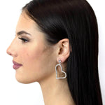 Earrings - Hoop #15069 - Sweetheart Drop Earrings