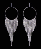 #17012 - Fringe Hoop Earrings - 5"