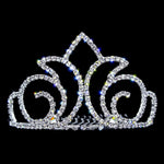 #14837 - Radiant Crown Frontal Comb Frontal Combs Rhinestone Jewelry Corporation