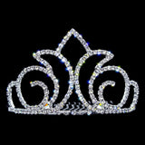 #14837 - Radiant Crown Frontal Comb (temporary sale) Tiara Combs Rhinestone Jewelry Corporation