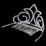 #14837 - Radiant Crown Frontal Comb (temporary sale) Tiara Combs Rhinestone Jewelry Corporation
