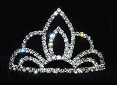 #15818 - Sunrise Frontal Comb Tiara Combs Rhinestone Jewelry Corporation