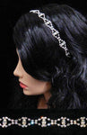 #15316 - Cat Eye Rhinestone Flexible Headband Headbands Rhinestone Jewelry Corporation