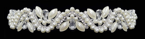 #16550 - Pearl and Rhinestone Wave Headband (Limited Supply)