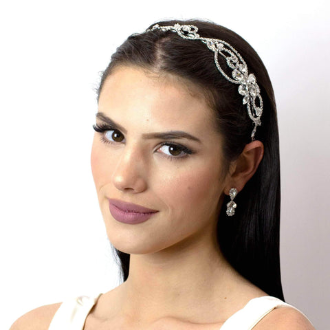 #16846 - Blooming Headband Headbands Rhinestone Jewelry Corporation