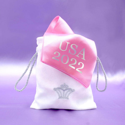 Jewelry Pouches Sash Bag - White