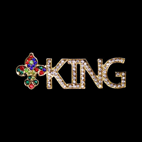 Men's Crowns and Scepters #16265MG - KING Pin - Multi Gold