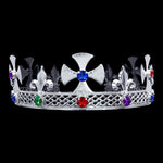 Men's Crowns and Scepters #16316MS King's Crown -  Multi Silver