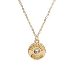 #16430G - Weiss Initial Necklace Available in Any Letter of the Alphabet - Adjustable from 18"-21" Trendy Jewelry Rhinestone Jewelry Corporation