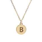 #16430G - Weiss Initial Necklace Available in Any Letter of the Alphabet - Adjustable from 18"-21" Trendy Jewelry Rhinestone Jewelry Corporation