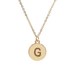 #16430G - Weiss Initial Necklace Available in Any Letter of the Alphabet - Adjustable from 18"-21" Trendy Jewelry Rhinestone Jewelry Corporation