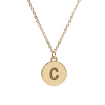 #16430G - Weiss Initial Necklace Available in Any Letter of the Alphabet - Adjustable from 18"-21" Trendy Jewelry Rhinestone Jewelry Corporation