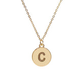 #16430G - Weiss Initial Necklace Available in Any Letter of the Alphabet - Adjustable from 18"-21" Trendy Jewelry Rhinestone Jewelry Corporation