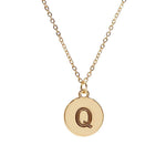 #16430G - Weiss Initial Necklace Available in Any Letter of the Alphabet - Adjustable from 18"-21" Trendy Jewelry Rhinestone Jewelry Corporation