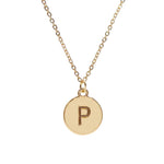 #16430G - Weiss Initial Necklace Available in Any Letter of the Alphabet - Adjustable from 18"-21" Trendy Jewelry Rhinestone Jewelry Corporation