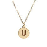 #16430G - Weiss Initial Necklace Available in Any Letter of the Alphabet - Adjustable from 18"-21" Trendy Jewelry Rhinestone Jewelry Corporation