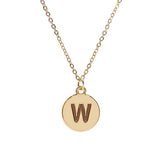 #16430G - Weiss Initial Necklace Available in Any Letter of the Alphabet - Adjustable from 18"-21" Trendy Jewelry Rhinestone Jewelry Corporation