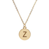 #16430G - Weiss Initial Necklace Available in Any Letter of the Alphabet - Adjustable from 18"-21" Trendy Jewelry Rhinestone Jewelry Corporation