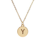 #16430G - Weiss Initial Necklace Available in Any Letter of the Alphabet - Adjustable from 18"-21" Trendy Jewelry Rhinestone Jewelry Corporation