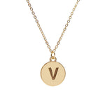 #16430G - Weiss Initial Necklace Available in Any Letter of the Alphabet - Adjustable from 18"-21" Trendy Jewelry Rhinestone Jewelry Corporation