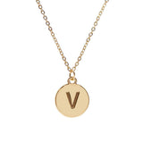 #16430G - Weiss Initial Necklace Available in Any Letter of the Alphabet - Adjustable from 18"-21" Trendy Jewelry Rhinestone Jewelry Corporation
