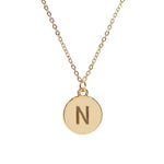 #16430G - Weiss Initial Necklace Available in Any Letter of the Alphabet - Adjustable from 18"-21" Trendy Jewelry Rhinestone Jewelry Corporation