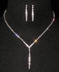 Necklace Sets - Low price #14284 - Fine Graduated Line Drop Neck and Ear Set
