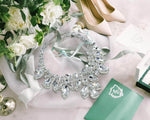 Necklaces - Midsize #16690 - Rhinestone Raindrop Collar Statement Necklace