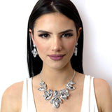 Necklaces - Midsize #16697 - Butterfly Rhinestone Collar Statement Necklace