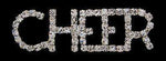 #12332 - CHEER Pin Pins - Dance/Music Rhinestone Jewelry Corporation