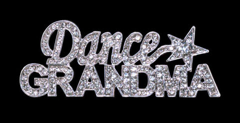 #16347 Dance Grandma Pin Pins - Dance/Music Rhinestone Jewelry Corporation