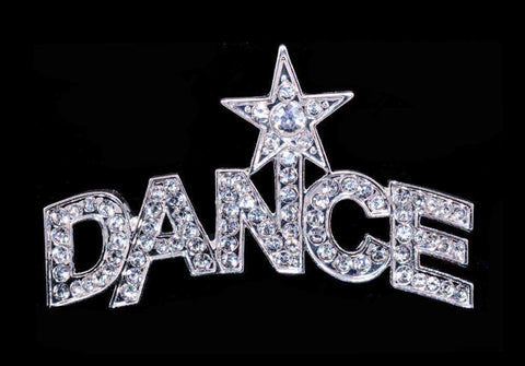 #16353 Shooting Star Dance Pin Pins - Dance/Music Rhinestone Jewelry Corporation