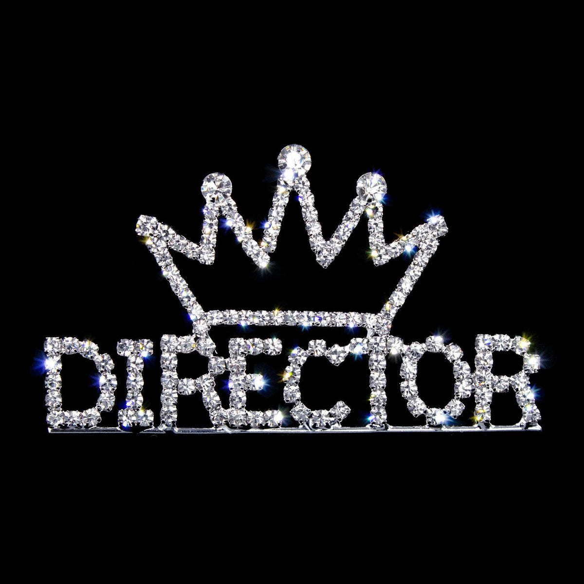 #11882 Rhinestone Director with Crown Pin