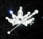 #12334 - Crown and Scepter Pin Pins - Pageant & Crown Rhinestone Jewelry Corporation