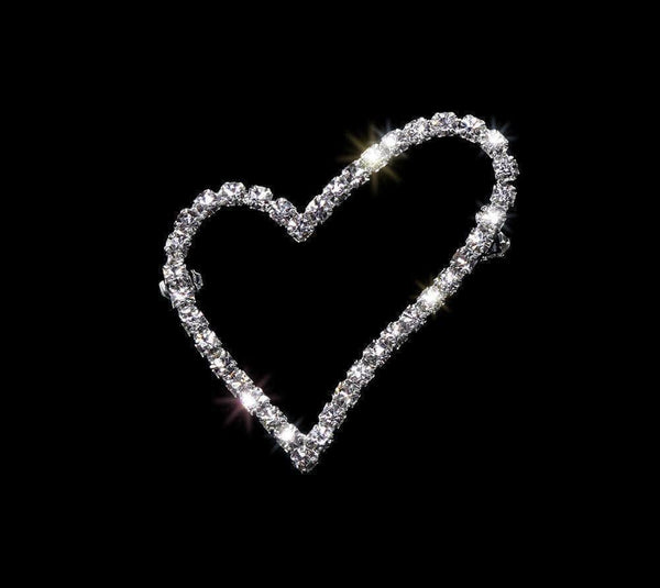 ミュージシャン RILY Heart Pins White pins-pageant-crown-14187-
