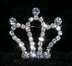 #14625 - Triple Royal Crown Pin Pins - Pageant & Crown Rhinestone Jewelry Corporation