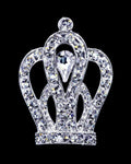 #16063 - High Majesty Crown Pin - 1.5" Tall (Limited Supply) Pins - Pageant & Crown Rhinestone Jewelry Corporation