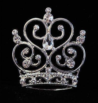 #16129 - Musical Heart Crown Pin
