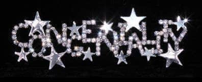 #16135 - Congeniality Stars Pin Pins - Pageant & Crown Rhinestone Jewelry Corporation