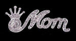 #16266 - Scripted Crown Mom Pin Pins - Pageant & Crown Rhinestone Jewelry Corporation