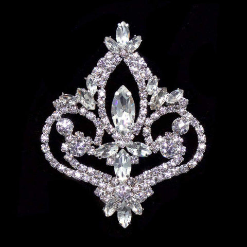 #16581 - Pageant Prime Crown Pin Pins - Pageant & Crown Rhinestone Jewelry Corporation