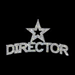 Pins - Pageant & Crown #17225 Director with Star Pin - Casted