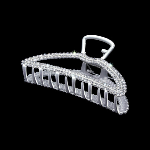 Pony Tail Holders #17364 - Rhinestone Hair Claw - 3.75"