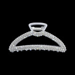 #17364 - Rhinestone Hair Claw - 3.75" Pony Tail Holders Rhinestone Jewelry Corporation