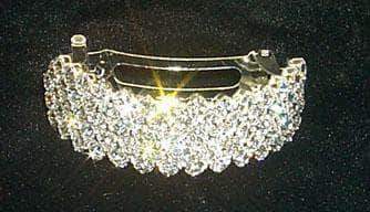 Diagonal Pony Tail Holder - #11154 Pony Tail Holders Rhinestone Jewelry Corporation