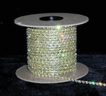 12SS (24pp) Rhinestone Chain - Crystal - Gold Plated (Limited Supply) Rhinestone Chain Rhinestone Jewelry Corporation